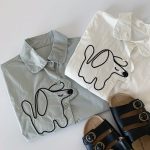 【90-140cm】半袖シャツ キッズ 刺繍 ドッグ - 画像 (3)