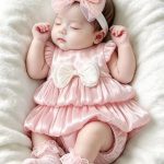 【59-90cm】ロンパース ベビー 蝶結び付き かわいい - 画像 (3)