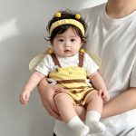【66-73cm】ロンパース ベビー 可愛い 蜂