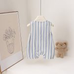 【66-90cm】ロンパース ベビー ストライプ ゾウー柄 - 画像 (9)