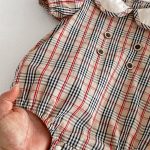 【66-90cm】ロンパース ベビー レトロ チェック柄 - 画像 (14)