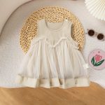 【66-90cm】ロンパース ベビー 無地 ワンピース風 - 画像 (5)