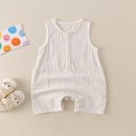 【66-90cm】ロンパースorオールインワン ベビー ストライプ シンプル - 画像 (5)