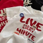 【90-150cm】半袖Tシャツ キッズ服 パッチワーク ロゴプリント - 画像 (9)