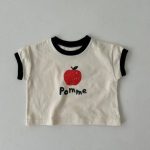 【73-120cm】セットアップ ベビー りんご柄 チェック - 画像 (6)