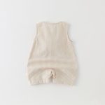 【66-100cm】ロンパース ベビー ドッグ柄 ストライプ - 画像 (7)