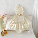 【66-90cm】ロンパース ベビー レース プリンセス - 画像 (2)