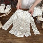 【90-140cm】水着 フローラル柄 レース フリル付き - 画像 (6)