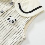 【66-73cm】ロンパース ベビー パンダ ストライプ - 画像 (6)