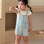 【73-100cm】サロペットorTシャツ ベビー デニム ファッション
