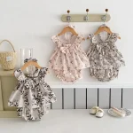 【66-100cm】セットアップ ベビー 花柄 キャミソール