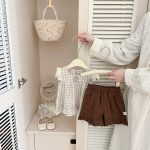 【73-120cm】トップスorパンツ ベビー フリルスリーブ カジュアル
