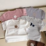 【66-100cm】半袖Tシャツ ベビー プリント 韓国風