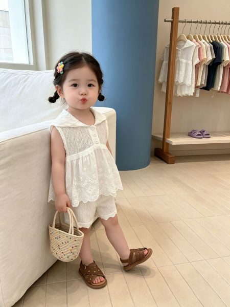 【73-110cm】セットアップ ベビー ノースリープ シンプル