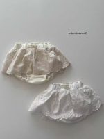 【66-100cm】ショートパンツ ベビー レース 刺繍