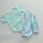 【66-90cm】ロンパース ベビー ポルカ ドット柄 パステルカラー - 画像 (6)