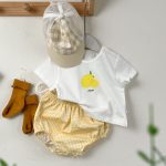 【66-90cm】Tシャツorショートパンツ ベビー フルーツロゴ 格子柄 - 画像 (16)