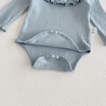 【66-90cm】ロンパース ベビー フリル襟 シンプル - 画像 (16)