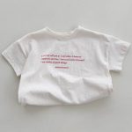 【70-120cm】半袖Tシャツ ベビー 英字 シンプル - 画像 (11)