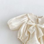 【66-90cm】ロンパース ベビー ビッグ蝶結び 長袖 スウィート - 画像 (9)