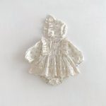 【66-90cm】ロンパース&帽子 ベビー フリル 花柄 - 画像 (7)