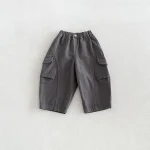 【80-130cm】パンツ ベビー ポケット付き ロング 無地 - 画像 (6)