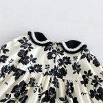 【73-110cm】ワンピース ベビー レトロ 花柄 - 画像 (12)