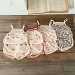 【66-100cm】セットアップ ベビー キャミ 小花柄 - 画像 (5)