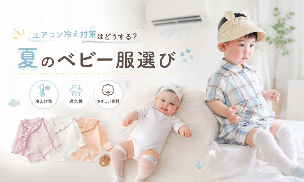 エアコン冷え対策を意識した夏のベビー服コーディネート