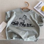 【90-150cm】半袖Ｔシャツ キッズ クマ カートゥーン - 画像 (5)
