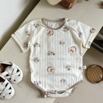 【66-90cm】ロンパース ベビー カートゥーン柄 メッシュ 通気性 - 画像 (6)