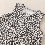 【66-90cm】ロンパース ベビー ヒョウ柄 ノースリープ - 画像 (10)