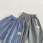 【80-120cm】ワイドパンツ 男の子 ストライプ 薄手 - 画像 (10)