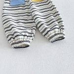 【66-110cm】ロンパースorセットアップ ベビー カラーバリ ボーダー - 画像 (16)