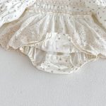 【66-90cm】ロンパース ベビー パフスリーブ 花柄 - 画像 (13)