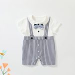 【66-80cm】ロンパース ベビー レイヤード プリンス オールインワン - 画像 (3)