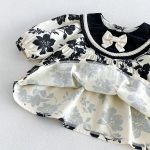 【73-110cm】ワンピース ベビー レトロ 花柄 - 画像 (15)