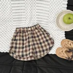 【73-120cm】ショートパンツ ベビー チェック 履きやすい - 画像 (6)