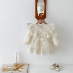 【66-90cm】ロンパース ベビー プリンセス風 レース - 画像 (9)