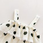 【66-90cm】ロンパース ベビー 可愛い ハート柄 - 画像 (5)