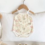 【66-100cm】ロンパース ベビー プリント キャミソール - 画像 (5)