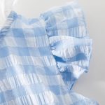 【66-90cm】ワンピース ベビー チェック柄 ふわふわ - 画像 (5)
