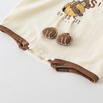 【66-90cm】ロンパース ベビー クマプリント ノースリープ - 画像 (8)