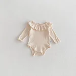 【66-90cm】ロンパース ベビー フリル襟 シンプル - 画像 (11)