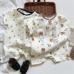 【66-90cm】半袖 ロンパース ベビー ガーゼ冷房対策 シンプル - 画像 (17)