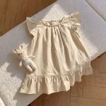 【80-130cm】ワンピース 女の子 肩フリル 韓国風 - 画像 (12)