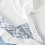【66-90cm】ロンパース ベビー ドッグ柄 チェック - 画像 (5)