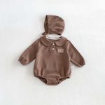 【66-90cm】ロンパース ベビー ワッフル クマロゴ - 画像 (11)