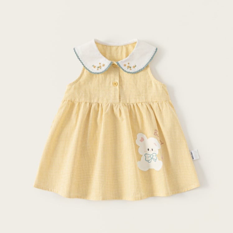cc6c05171ebe730c7a98e6d8a1815727.jpg 【73-110cm】ワンピース ベビー ノースリープ チェック - 画像 (1)