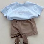 【70-120cm】半袖Tシャツ ベビー 英字 シンプル - 画像 (8)